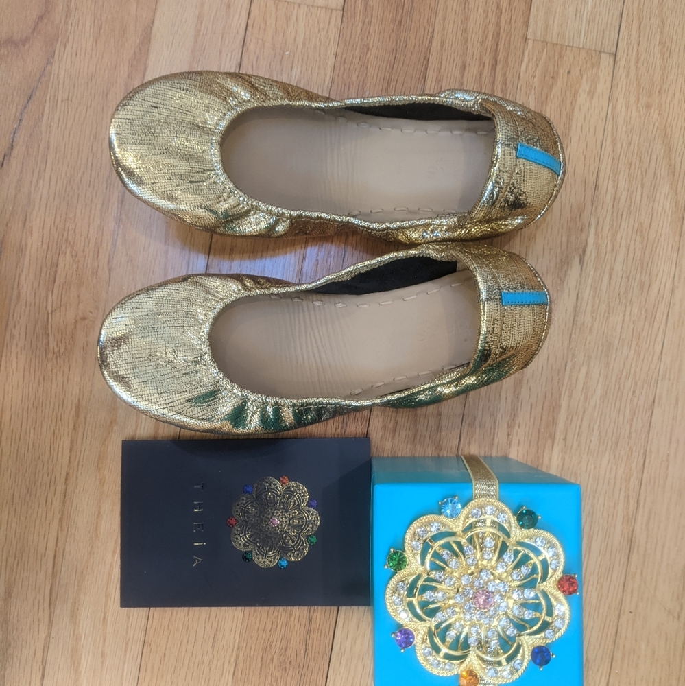Tieks gold Theia Limited Edition Black Friday  2023 Size 9